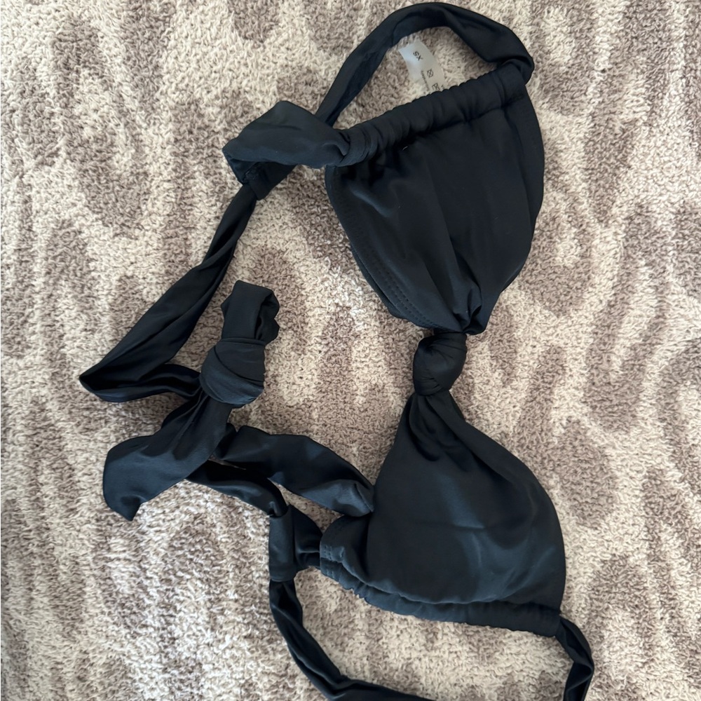 SHEIN Black Bikini Top